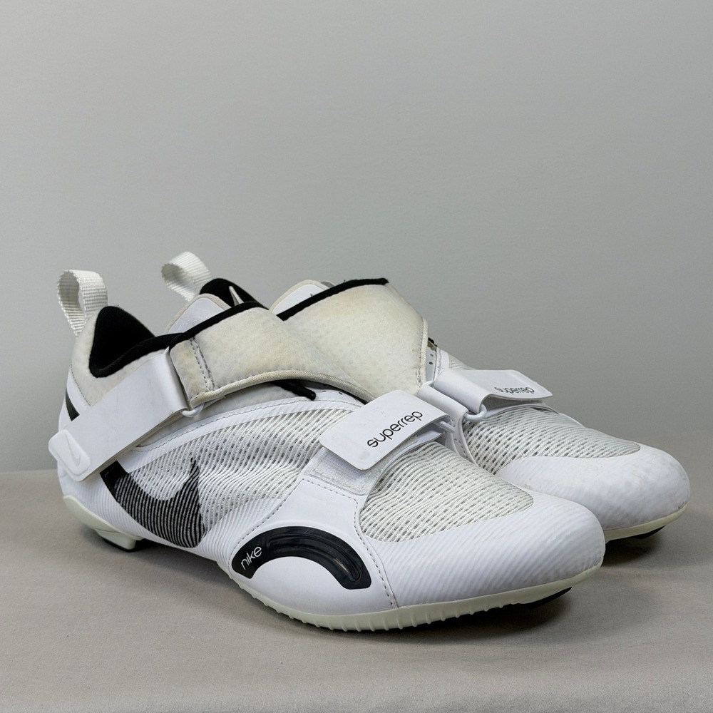 Nike SuperRep Cycle Mens Size 12 White Black Cycling Shoes CW2191-100